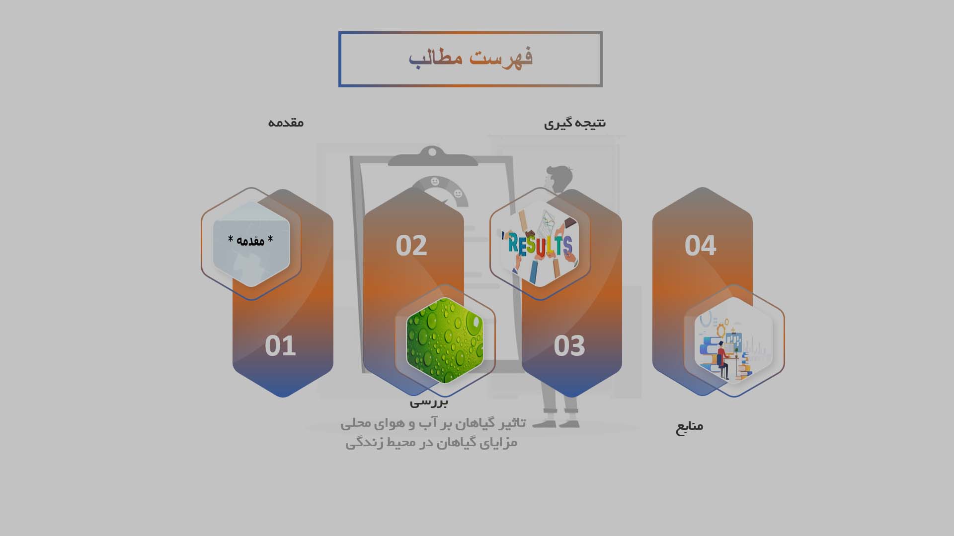 پاورپوینت در مورد تاثیر گیاهان بر آب و هوای محلی